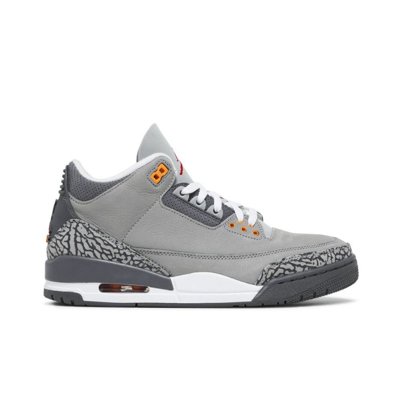 Air Jordan 3 Retro Hopeanharmaat Miesten Kengät