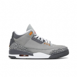 Air Jordan 3 Retro Hopeanharmaat Miesten Kengät
