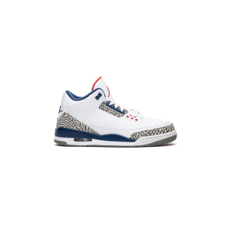 Air Jordan 3 Retro Ja Valkoinen Sininen Harmaa Miesten Kengät
