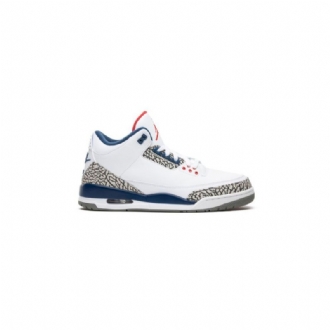 Air Jordan 3 Retro Ja Valkoinen Sininen Harmaa Miesten Kengät
