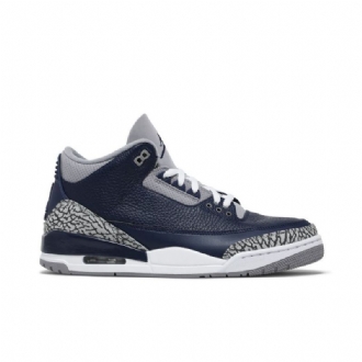 Air Jordan 3 Retro Laivastonsininen Harmaavalkoinen Miesten Kengät