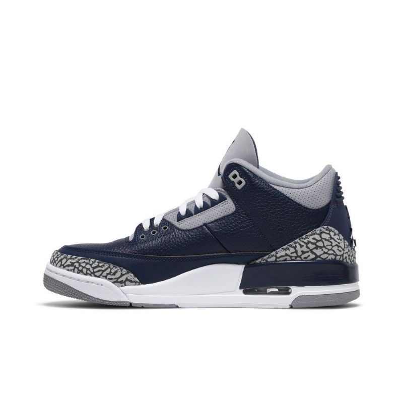 Air Jordan 3 Retro Laivastonsininen Harmaavalkoinen Miesten Kengät