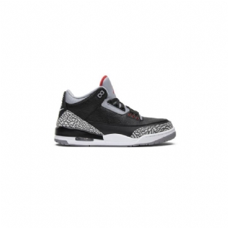 Air Jordan 3 Retro Og Musta Harmaa Punainen Valkoinen Miesten Kengät