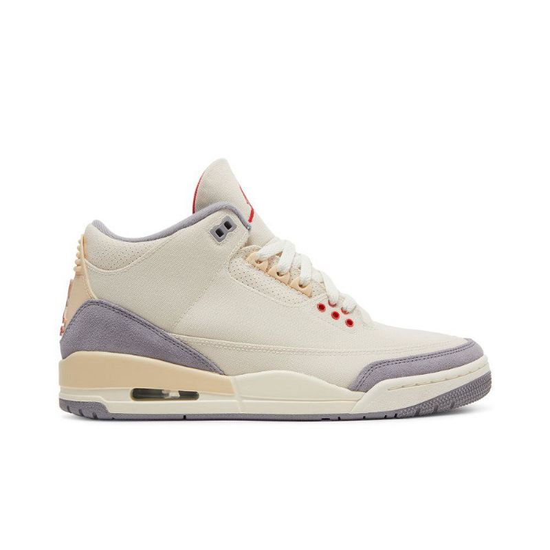 Air Jordan 3 Retro Se Beigenharmaat Punaiset Miesten Kengät