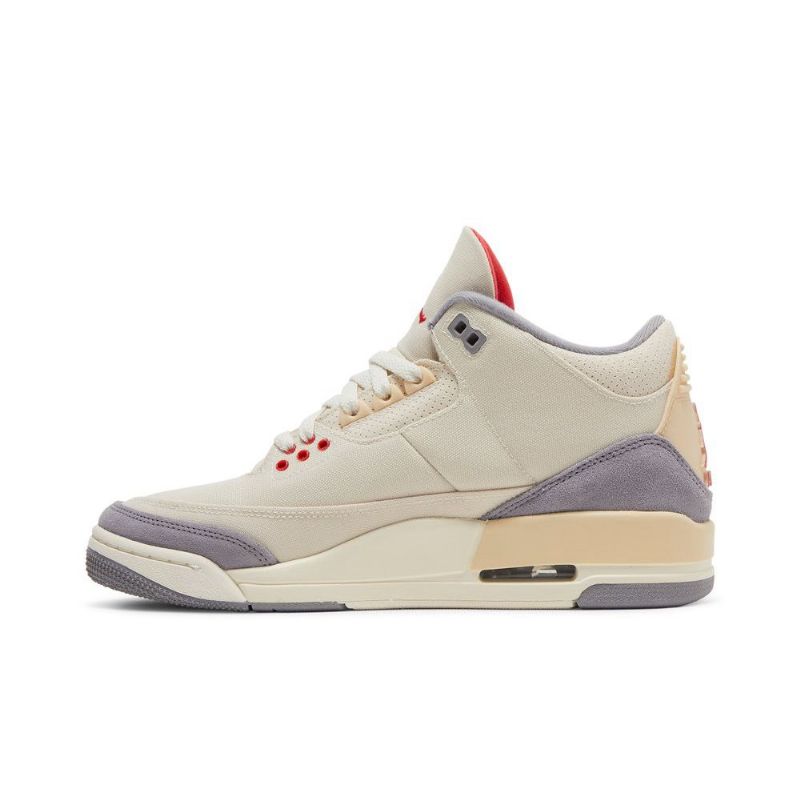 Air Jordan 3 Retro Se Beigenharmaat Punaiset Miesten Kengät