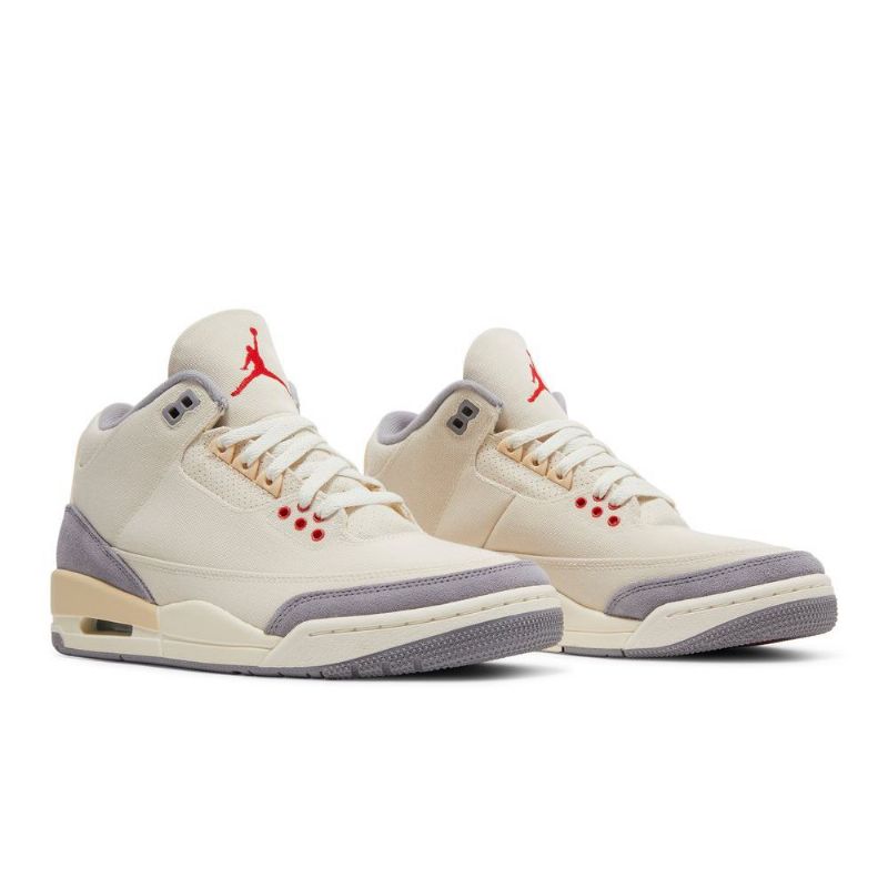 Air Jordan 3 Retro Se Beigenharmaat Punaiset Miesten Kengät