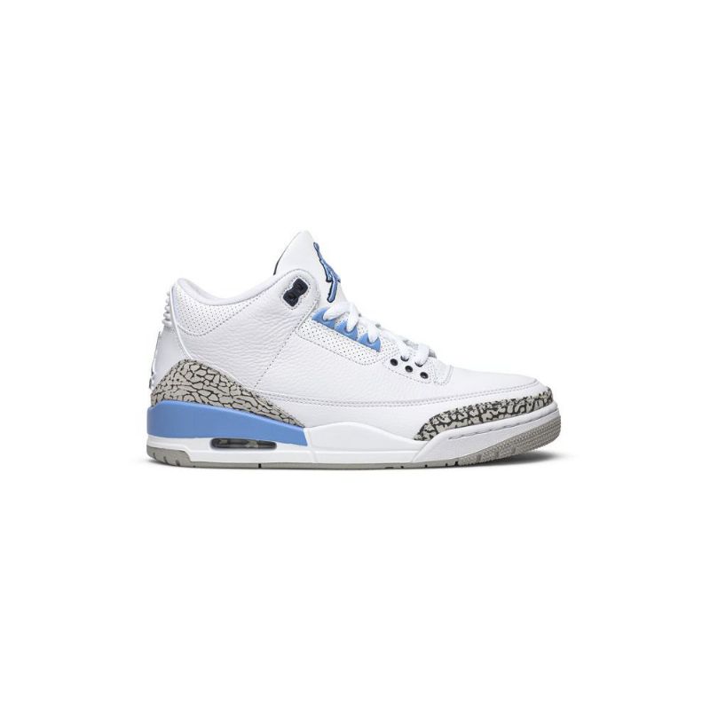 Air Jordan 3 Retro Valkoinen Sininen Harmaa Miesten Kengät