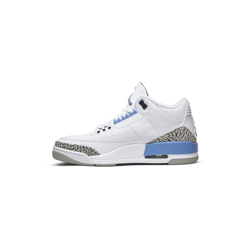 Air Jordan 3 Retro Valkoinen Sininen Harmaa Miesten Kengät
