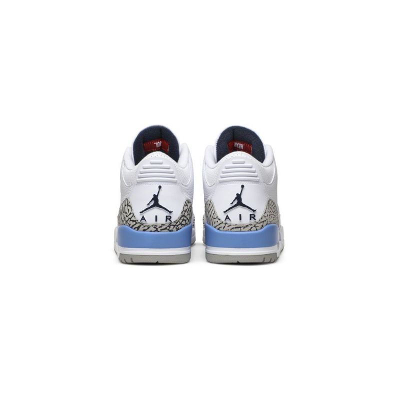 Air Jordan 3 Retro Valkoinen Sininen Harmaa Miesten Kengät