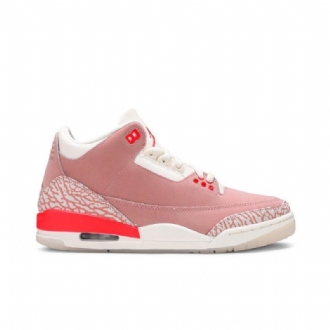Air Jordan 3 Retro Valkoinen Vaaleanpunainen Punainen Naisten Kengät