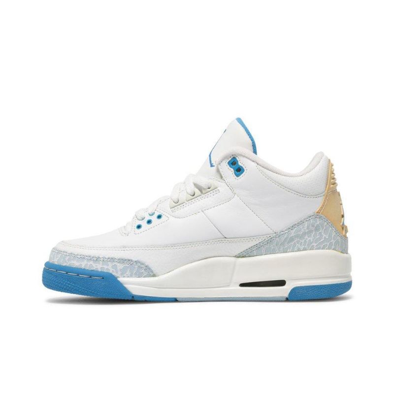 Air Jordan 3 Retrovalkoiset Siniset Naisten Kengät