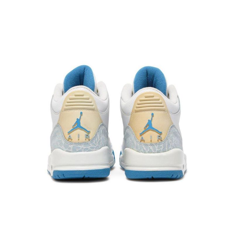 Air Jordan 3 Retrovalkoiset Siniset Naisten Kengät