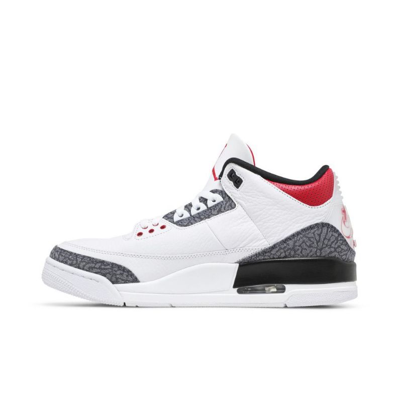 Air Jordan 3 Se-t Valkoiset Punaiset Mustat Miesten Kengät